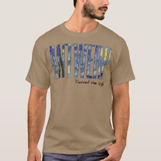 Camiseta Antwerp Van Gogh Starry Night Art Vincent Van Gogh