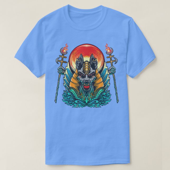 Camiseta Anubis Antigo Deus Egípcio Do Egito Morto Anp (Frente do Design)