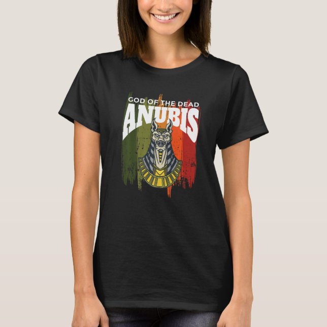 Camiseta Anubis Deus do Morto Egito Faraó Esfingx Egiptolog (Frente)