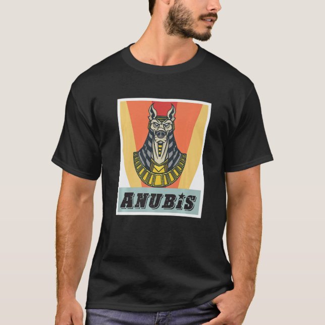 Camiseta Anubis Egiptologia Deus do Morto Egito Faraó Esfin (Frente)
