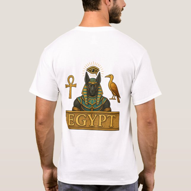 Camiseta Anubis & Thoth | Egyptian Symbols - T-Shirt (Verso)