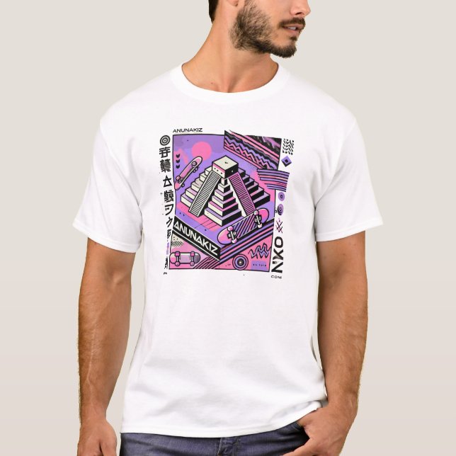 Camiseta Anunakiz Ziggurat Anunnaki Skater Vibes (Frente)