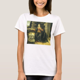 Camiseta Anunciação de Nossa Senhora por Leonardo da Vinci