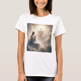 Camiseta Anunciación Divina: Virgen y Bendición Celestial