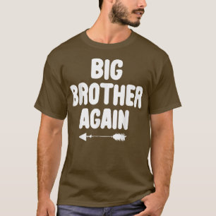 Camiseta Anunciante De Gravidez Com Seta Fresca Mais Uma Ve