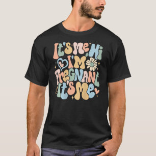 Camiseta Anunciante De Gravidez É Me Olá Estou Grávida
