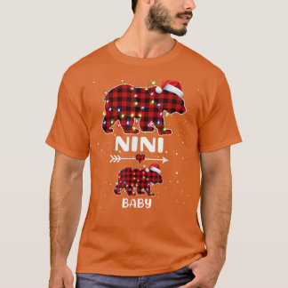 Camiseta Anunciante de Gravidez Polar Nini Bebê Urso Xadrez