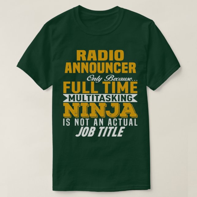 Camiseta Anunciante de rádio 12 (Frente do Design)
