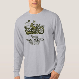 Camiseta Anúncio 1929 retro da motocicleta do andarilho do