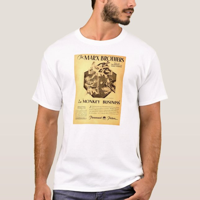 Camiseta Anúncio 1931 relativo à promoção do compartimento (Frente)
