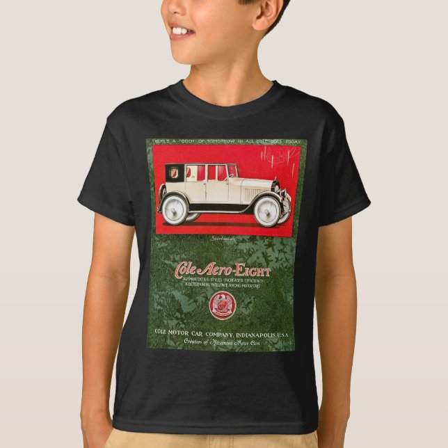 Camiseta Anúncio aero-Oito do carro vintage do Cole (Frente)