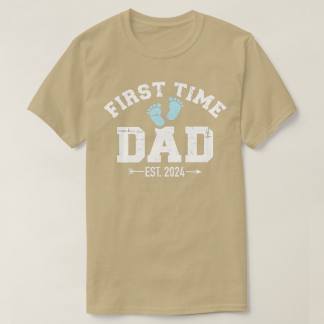 Camiseta Anúncio da primeira gravidez no pai 2024 (Frente do Design)