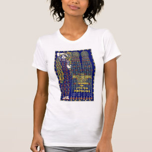 Camiseta Anúncio da tinta de impressão de Nouveau da arte