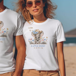 Camiseta Anúncio de bebê do pequeno cowboy Boho Elephant