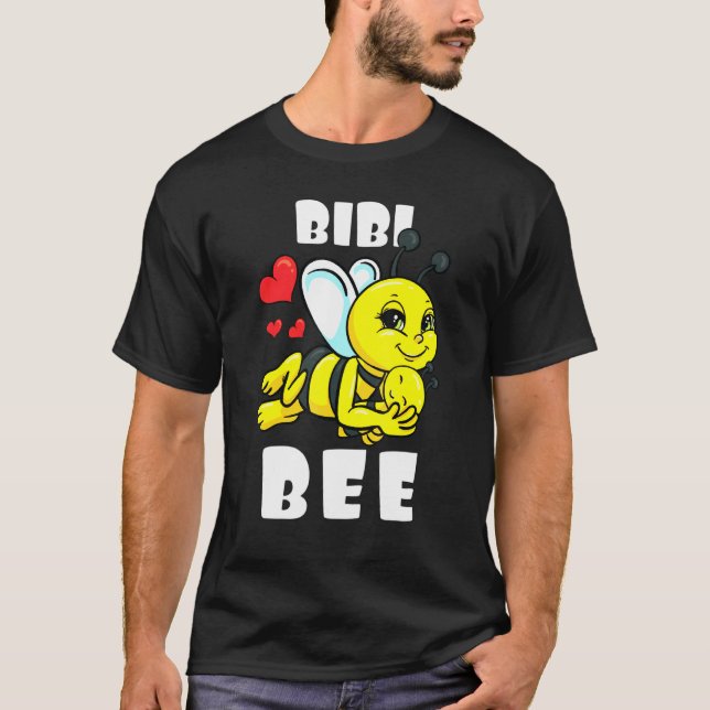 Camiseta Anúncio de Bee Matching Family Outfit Bebê Bibi Be (Frente)