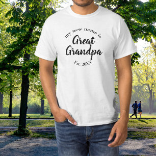 Camiseta Anúncio de Bisavô Ano de Fundação Família Negra