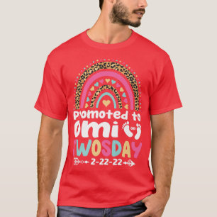 Camiseta Anúncio de Chá de Bebê Novo Omi Twosday
