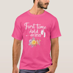 Camiseta Anúncio de Família de Flor Fofa da Primeira Vez AM