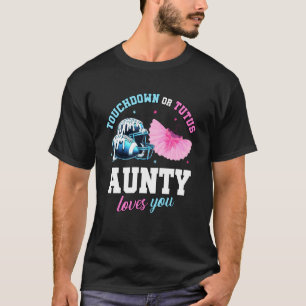Camiseta Anúncio de Festa de Revelação de Gênero Touchdown 
