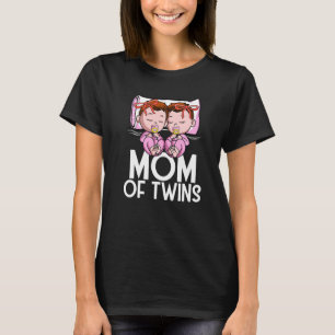 Camiseta Anúncio de Gêmeas Filhas de Mãe de Gêmeas Meninas