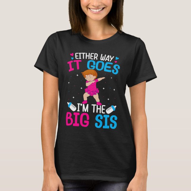 Camiseta Anúncio de gênero De qualquer jeito Eu sou o Bi (Frente)