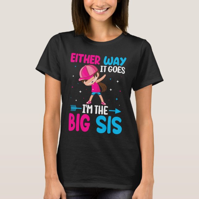 Camiseta Anúncio de gênero De qualquer jeito Eu sou o Bi (Frente)