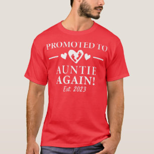 Camiseta Anúncio De Gravidez 2023 Promovido À Tia Aga