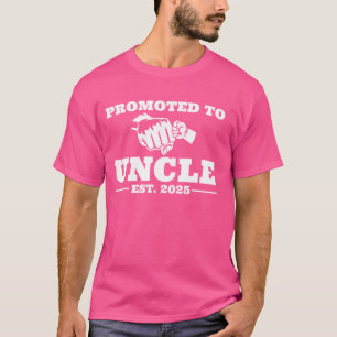 Camiseta Anúncio de Gravidez 2025 Promovido a Tio
