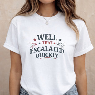 Camiseta Anúncio de Gravidez 4 de Julho Mãe em Potencial