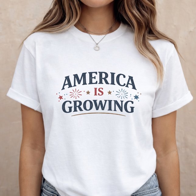 Camiseta Anúncio de Gravidez 4 de Julho Mãe para Ser (Criador carregado)