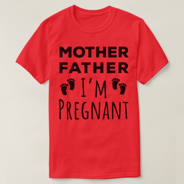 Camiseta anúncio de gravidez avós pai (Frente do Design)