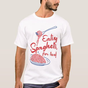 Camiseta Anúncio de gravidez Comendo Mamãe Italiano