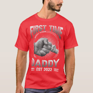 Camiseta Anúncio De Gravidez Da Primeira Vez Do Pai Est 202