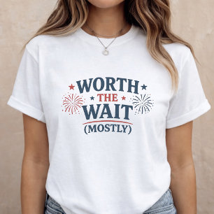 Camiseta Anúncio de Gravidez de 4 de Julho Mamãe para Ser