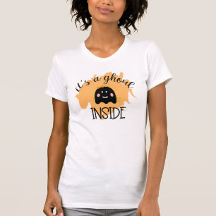 Camiseta Anúncio De Gravidez De Dia de as Bruxas engraçado