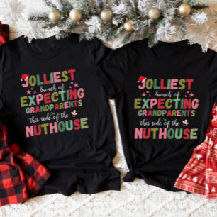 Camiseta Anúncio de Gravidez de Natal para Avós