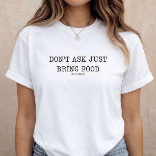 Camiseta Anúncio de Gravidez Divertido Revelação do Bebê