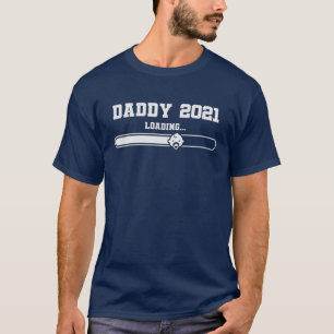 Camiseta Anúncio de Gravidez do Bar de Carregamento do Pai