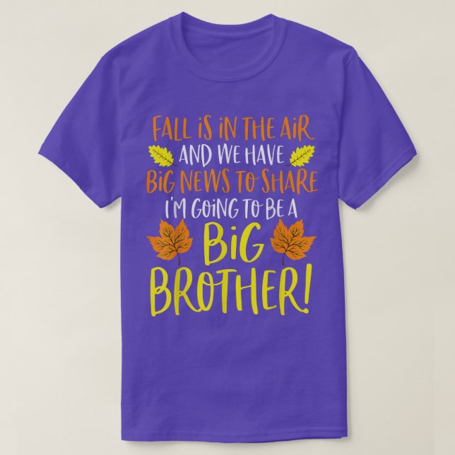 Camiseta Anúncio de Gravidez do Big Brother outono (Frente do Design)
