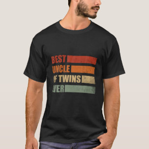 Camiseta Anúncio de Gravidez do Melhor Tio de Gêmeos