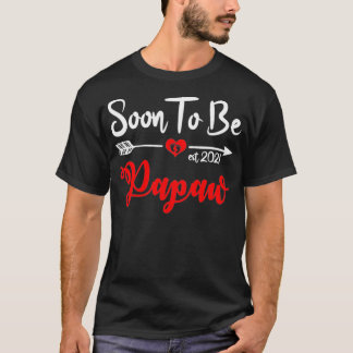 Camiseta Anúncio De Gravidez Em Breve A Ser Papaw No Leste 
