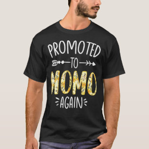 Camiseta Anúncio De Gravidez Em Breve Para Ser Momo Novamen