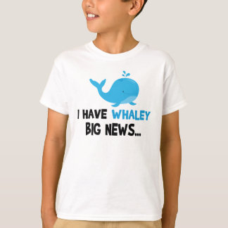 Camiseta anúncio de gravidez engraçada para baleias do Big