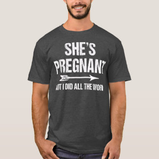 Camiseta Anúncio de gravidez engraçado para o bebê Pai