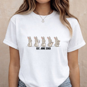 Camiseta Anúncio de Gravidez Futura Mamãe Revelação do Bebê