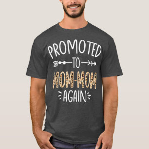 Camiseta Anúncio De Gravidez Leopard Em Breve Para Ser Mãe