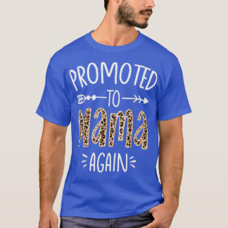 Camiseta Anúncio De Gravidez Leopard Em Breve Para Ser Mamã