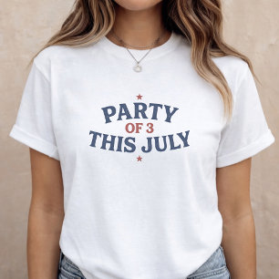 Camiseta Anúncio de Gravidez Mãe para Ser 4 de Julho