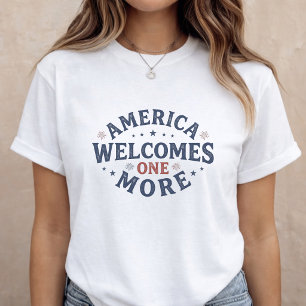 Camiseta Anúncio de Gravidez Mãe para Ser 4 de Julho