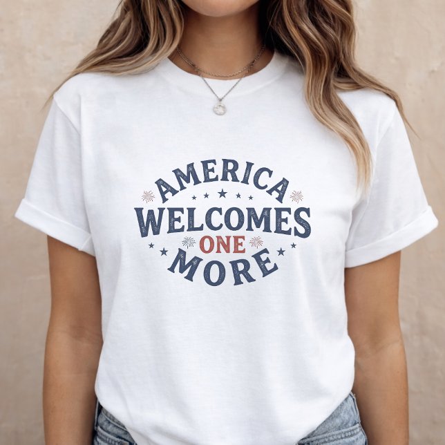 Camiseta Anúncio de Gravidez Mãe para Ser 4 de Julho (Criador carregado)